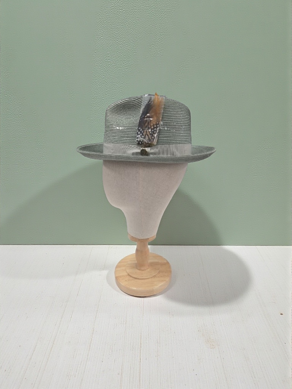 STEVEN LAND MENS "THE HAVANA" SEAFOAM COLORED HAVANA HAT. SH-100.